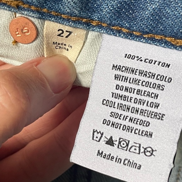 NEW GRLFRND Charlie Low Rise Baggy Cut Off Short in Fairfax North {$165} Sz 27 - Picture 14 of 14